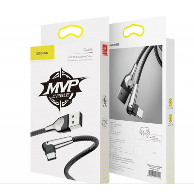 Кабель Baseus MVP Mobile Game Cable USB For Type-C 3A 1m Black - зображення 1