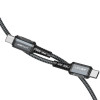Кабель ACEFAST C1-03 Type-C to Type-C 3A, 1.2m, nylon, aluminum connectors, Black (7073)- № 2
