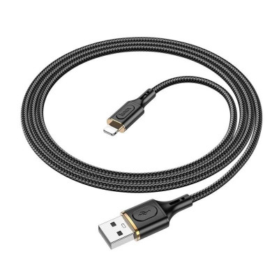 Кабель HOCO X95 Goldentop зарядный кабель для передачи данных iP Черный (6931474794383) - изображение 3