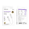 Перехідник BOROFONE BV22 Lemon digital audio conversion cable iP to 3.5 White (Білий)- № 2