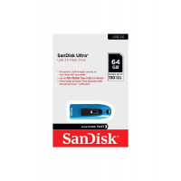 Флеш-накопичувач SanDisk USB 3.0 Ultra 64Gb (130Mb/s) Blue (Колір Синий) - фото № 2