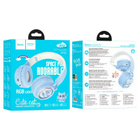 Навушники HOCO W50 Cute fun BT headphones Blue (Цвет Синий) - фото № 6
