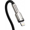 Кабель Baseus Cafule Series Metal Data Cable Type-C to iP PD 20W 0.25m Black (Черный)- № 4