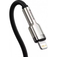Кабель Baseus Cafule Series Metal Data Cable Type-C to iP PD 20W 0.25m Black (Колір Черный) - фото № 4