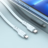 Кабель HOCO X97 Crystal color PD silicone charging data cable iP light blue (6931474799760) - зображення 3