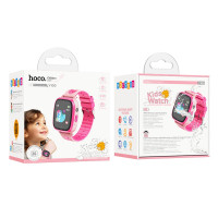 Дитячий cмарт-годинник Hoco Y100 children watch with call function Pink (Колір 7089) - фото № 4