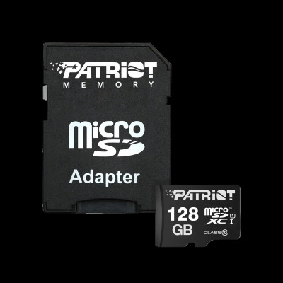 microSDXC (UHS-1) Patriot LX Series 128Gb class 10 (adapter SD) - изображение 1