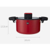 Кастрюля-cкороварка Xiaomi HuoHou Stainless Steel Enamel Micro Pressure Cooker (Red) - зображення 5