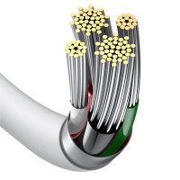 Кабель Baseus Superior Series Fast Charging Data Cable USB to iP 2.4A 0.25m White (Колір Білий) - фото № 6