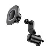 Автотримач для телефона HOCO HW30 Crown magnetic wireless charging car holder (air outlet) Black Metal Gray (Black Metal Gray)- № 6