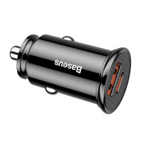 Автомобільний зарядний пристрій Baseus Circular Plastic A+C 30W Black (Колір Черный) - фото № 3