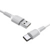Кабель BOROFONE BX16 USB to Type-C 2A, 1м, ПВХ, разъемы TPE, Белый (BX16CW) - изображение 2