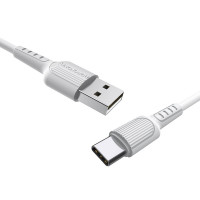 Кабель BOROFONE BX16 USB to Type-C 2A, 1m, PVC, TPE connectors, White (Цвет Белый) - фото № 2