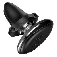 Автотримач для телефона Baseus Magnetic Air Vent Car Mount Holder with cable clip Black (Цвет Черный) - фото № 2