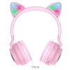 Навушники HOCO W27 Cat ear wireless headphones Pink - зображення 4