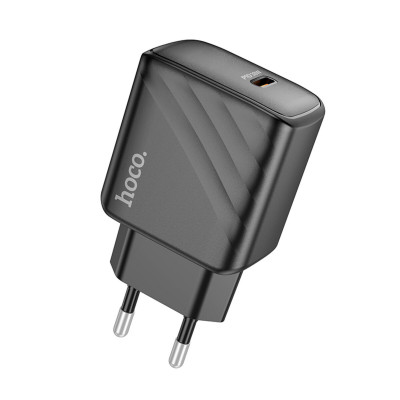 Мережевий зарядний пристрій HOCO CS22A Value single port PD30W charger Black - изображение 1