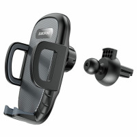 Автотримач для телефона BOROFONE BH52 Windy air outlet car holder Black Grey (Колір Black-Gray) - фото № 2