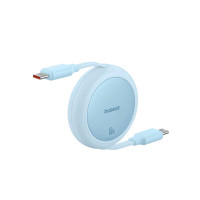 Кабель Baseus Free2Pull Mini Charging Cable USB-C to USB-C 60W 1m Galaxy Blue  - фото № 4