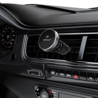 Автотримач для телефона з БЗП ACEFAST D40 Qi2 Magnetic Wireless Charging car holder with Ice Cooling for air vent Metal gray (Колір 7073) - фото № 6