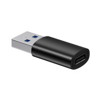Адаптер Baseus Ingenuity Series Mini OTG Adaptor USB 3.1 to Type-CBlack (Цвет Черный) - фото № 2