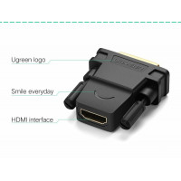 Кабель UGREEN 20124 DVI 24+1 Male to HDMI Female Adapter (Black) (UGR-20124) (Цвет 7073) - фото № 5