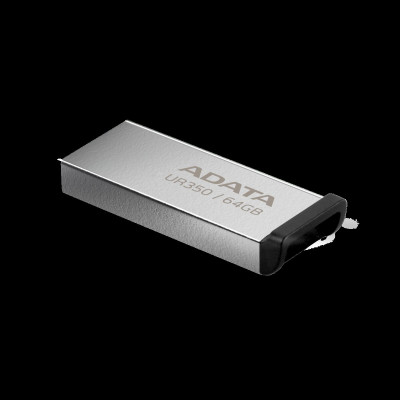 Flash A-DATA USB 3.2 UR 350 64Gb Silver/Black - изображение 2