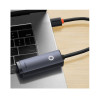 USB-Хаб Baseus Lite Series Ethernet Adapter Type-C to RJ45 LAN Port (100Mbps) Black (7073)- № 6