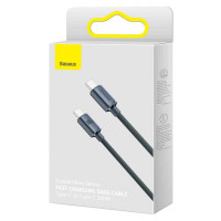Кабель Baseus Crystal Shine Series Fast Charging Data Cable Type-C to Type-C 100W 1.2m Black (Цвет 7073) - фото № 5