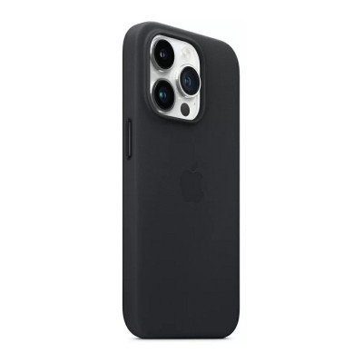 Чохол для смартфона Leather AAA Full Magsafe IC for iPhone 14 Pro Max Black - зображення 3