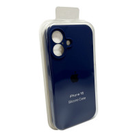 Чохол для смартфона Silicone Full Case AA Camera Protect for Apple iPhone 16 39,Navy Blue (Колір Navy Blue) - фото № 2