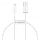 Кабель Baseus Superior Series Fast Charging Data Cable USB to iP 2.4A 0.25m White