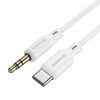Аудіокабель BOROFONE BL18 Type-C silicone digital audio conversion cable White (Белый)- № 2