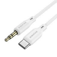 Аудіокабель BOROFONE BL18 Type-C silicone digital audio conversion cable White (Колір Белый) - фото № 2