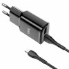 Мережевий зарядний пристрій HOCO C88A Star round dual port charger set(Micro) 12W Black (7073)- № 2