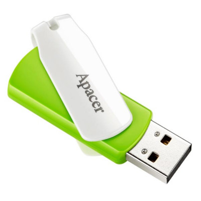Flash Apacer USB 2.0 AH335 32Gb green (AP32GAH335G-1) - зображення 1