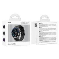 Смарт-годинник HOCO Y24 AMOLED Smart sports watch (call version) Black (Цвет 7073) - фото № 2