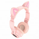 Бездротові навушники BOROFONE BO18 Cat ear BT headphonesPink