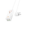 Мережевий подовжувач HOCO AC10A Barry PD65W GaN (2C2A with 1 socket) desktop charger White k48998 - № 1 Мережевий подовжувач HOCO AC10A Barry PD65W GaN (2C2A with 1 socket) desktop charger White (Білий) Hoco - № 1