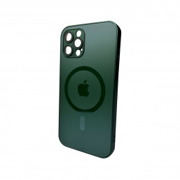 Чохол для смартфона AG Glass Matt Frame Color MagSafe Logo for Apple iPhone 12 Pro Cangling Green