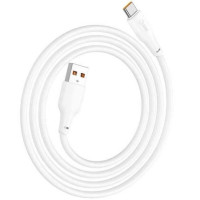 Кабель HOCO X93 USB to Type-C 27W, 1m, TPE, TPE connectors, White (Цвет Білий) - фото № 2