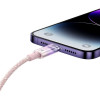 Кабель Baseus Explorer Series Fast Charging Cable with Smart Temperature Control USB to iP 2.4A 1m Pink (Розовый)- № 7