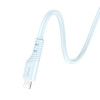 Кабель HOCO X97 Crystal color silicone charging data cable iP light blue (6931474799807) - зображення 3