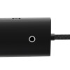 USB-хаб Baseus Lite Series 4-Port Type-C HUB Adapter (Type-C to USB 3.0*4) 25cm Black (7073)- № 6