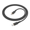 Кабель HOCO X95 Goldentop 60W charging data cable Type-C to Type-C Black (6931474794475) - зображення 3