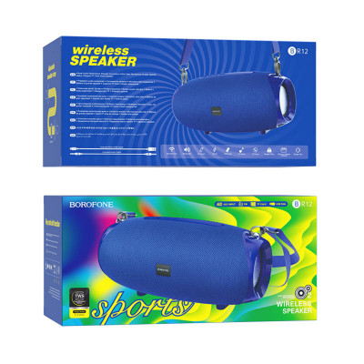 Портативна колонка BOROFONE BR12 Amplio sports wireless speaker Blue (BR12U) - изображение 3