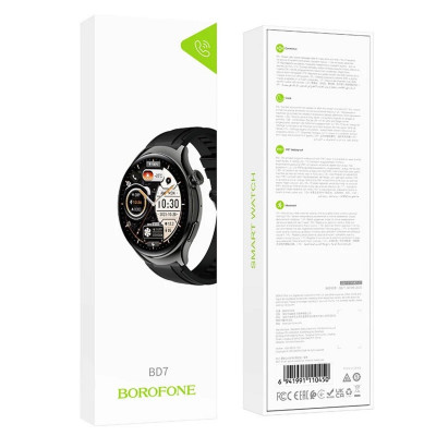 Смарт-годинник Borofone BD7 Smart sports watch(call version) Metal Gray - зображення 4