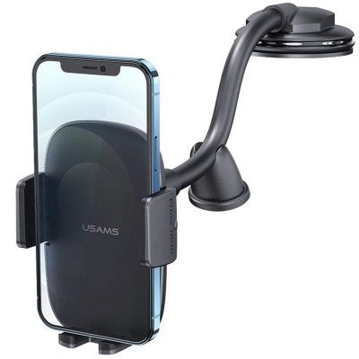 Тримач для мобільного Usams US-ZJ065 Car Center Console Retractable Phone Holder(Adjustable Gooseneck) - зображення 1