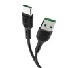 Кабель HOCO X33 Type-C 5A Surge charging data cable Black (Black)- № 2