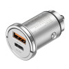Автомобільний зарядний пристрій HOCO NZ10 Handy PD45W+QC3.0 car charger Silver (Silver)- № 6