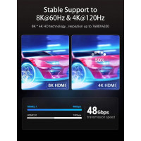 Кабель Vention HDMI-HDMI, 1.5 м, v2.1, (AANBG) (Цвет 7073) - фото № 5